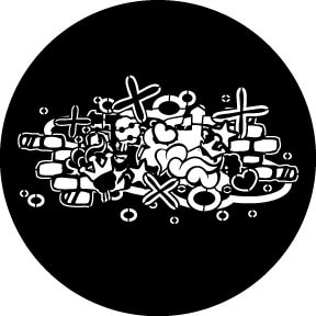 Rosco Steel Gobo - Abstract Graffiti 2